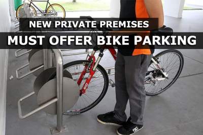 New private premises must offer bicycle parking