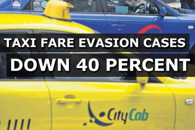 Taxi fare evasion cases down 40% last year