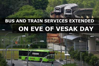 Extended train, bus services on eve of Vesak Day