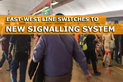 East-West Line running on new signalling system now