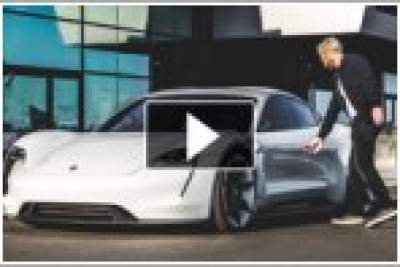 Maroon 5 frontman drives the Porsche Mission E