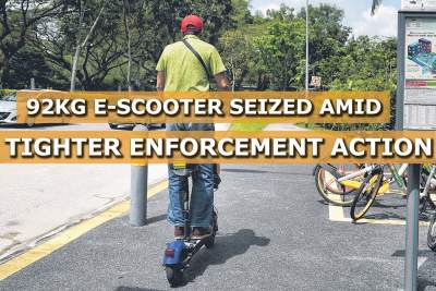 92kg e-scooter heaviest seized amid tighter enforcement action