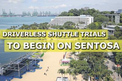 Driverless shuttle trials on Sentosa, with public on-demand service in 2019