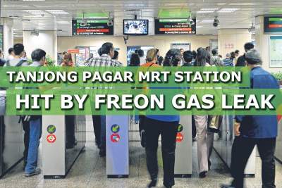 Tanjong Pagar MRT station hit by freon gas leak during morning peak hour