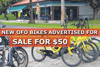 New ofo bikes advertised for sale for $50