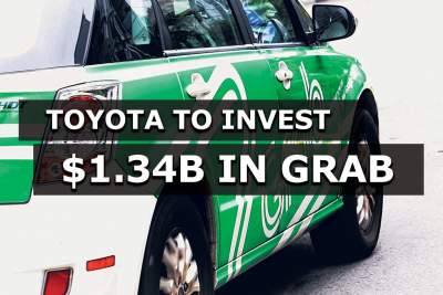 Toyota to invest $1.34b in Singapore-based ride-hailing firm Grab