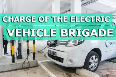 Charge of the electric vehicle brigade in Singapore