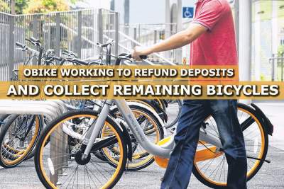 oBike working on refunding user deposits and collecting remaining bicycles