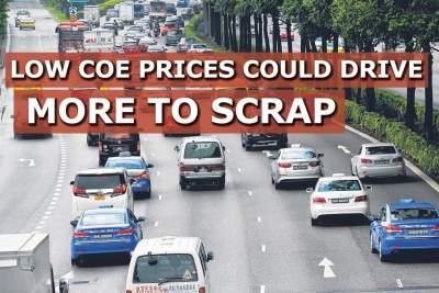 Low COE prices could drive more to scrap cars prematurely
