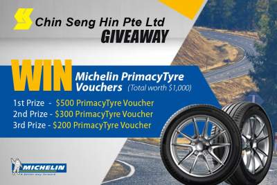 Michelin Primacy 4 tyre vouchers worth up to $1,000 to be won!
