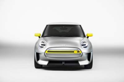 Design sketches of the first fully-electric MINI released