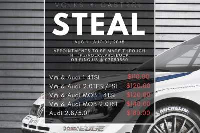 Save on servicing this August with Volks' Castrol promotions