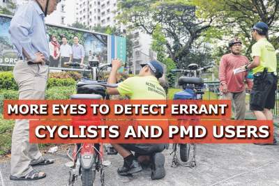 More eyes to help detect errant cyclists and PMD users