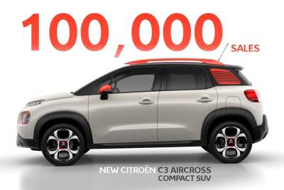 New Citroen C3 Aircross compact SUV hits 100,000 in sales