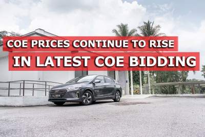 Car COE premiums continue to rise in first round of August bidding