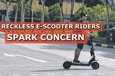 Reckless e-scooter riders in Yishun spark concern