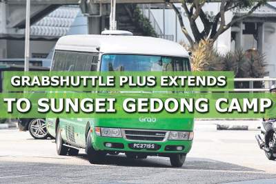 GrabShuttle Plus service expanding to Sungei Gedong Camp