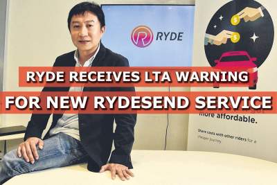 Ryde's new on-demand courier service RydeSend gets warning from LTA
