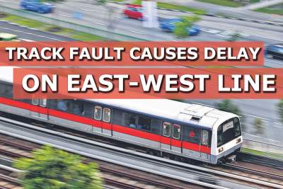 Track fault causes 20-minute delay on East-West line