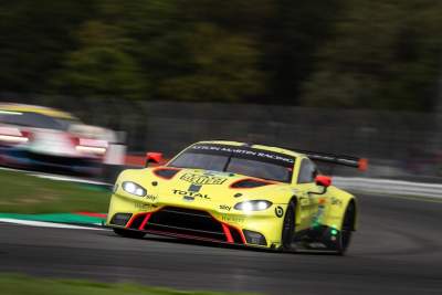 Podium joy for Aston Martin as new Vantage makes progress