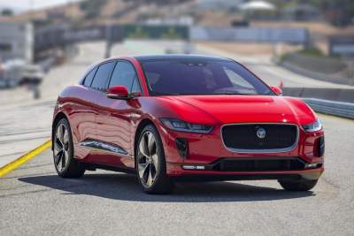 Jaguar I-PACE sets production EV record at Laguna Seca