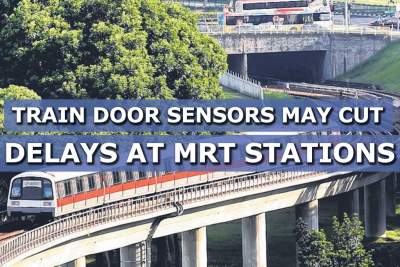 Train door sensors may cut delays at MRT stations