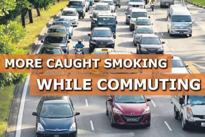 More caught smoking while commuting