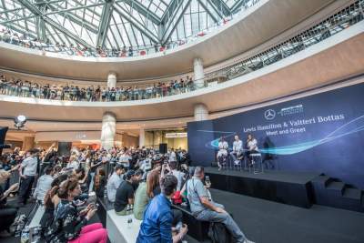 Mercedes-AMG Petronas Motorsport team drivers Meet and Greet
