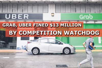 Grab, Uber fined $13 million by competition watchdog for March merger