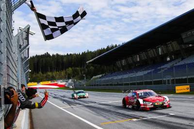Audi celebrates its 100th DTM victory in Austria