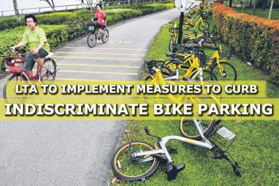 LTA to implement measures to manage indiscriminate bike parking