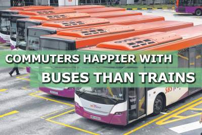 Commuters happier with buses than trains: Poll