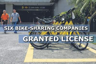 Six companies granted licences to operate bike-sharing services in Singapore