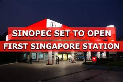 Sinopec gets ready to open its first Singapore fuel station in Yishun
