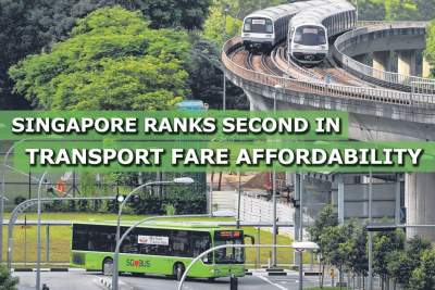 Singapore ranks second in transport fare affordability