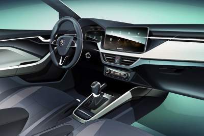 Skoda reveals interior sketch of the Scala