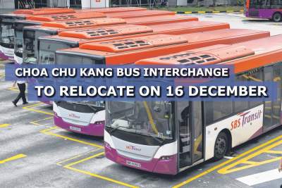 Choa Chu Kang bus interchange will be relocated on 16 December