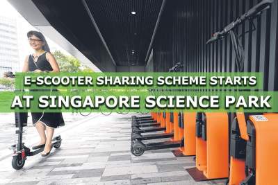 American company starts shared e-scooter scheme at Singapore Science Park