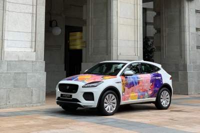 Jaguar paints the streets of Singapore with Evan Woodruffe