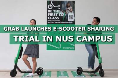Grab launches new e-scooter sharing service trial in NUS Kent Ridge campus