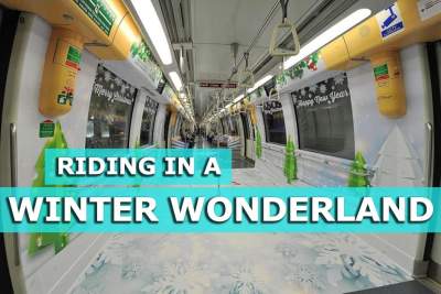 Riding in a winter wonderland