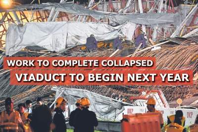 Work to complete collapsed TPE-PIE viaduct to begin next year