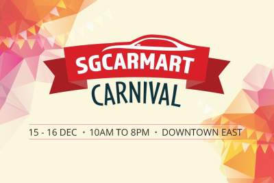 Hot deals at sgCarMart's first carnival on 15 to 16 December at Downtown East