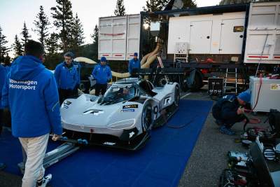 Volkswagen I.D. R Pikes Peak on display at Petersen Automotive Museum