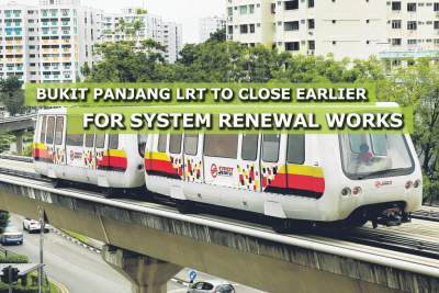 Bukit Panjang LRT to close earlier from January for system renewal works