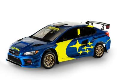 Subaru reveals new blue and gold racing livery