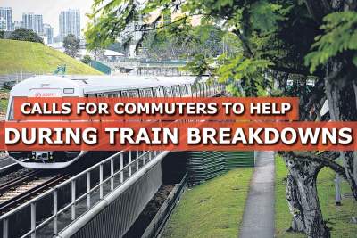 Calls for commuters to help when trains break down