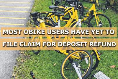 Most oBike users yet to file claim for refund of deposit