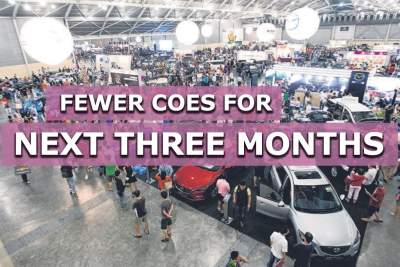 Fewer COEs for next three months starting from February