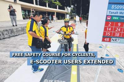 Free safety course for cyclists, e-scooter users extended